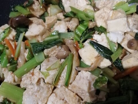 豆腐と野菜の炒め